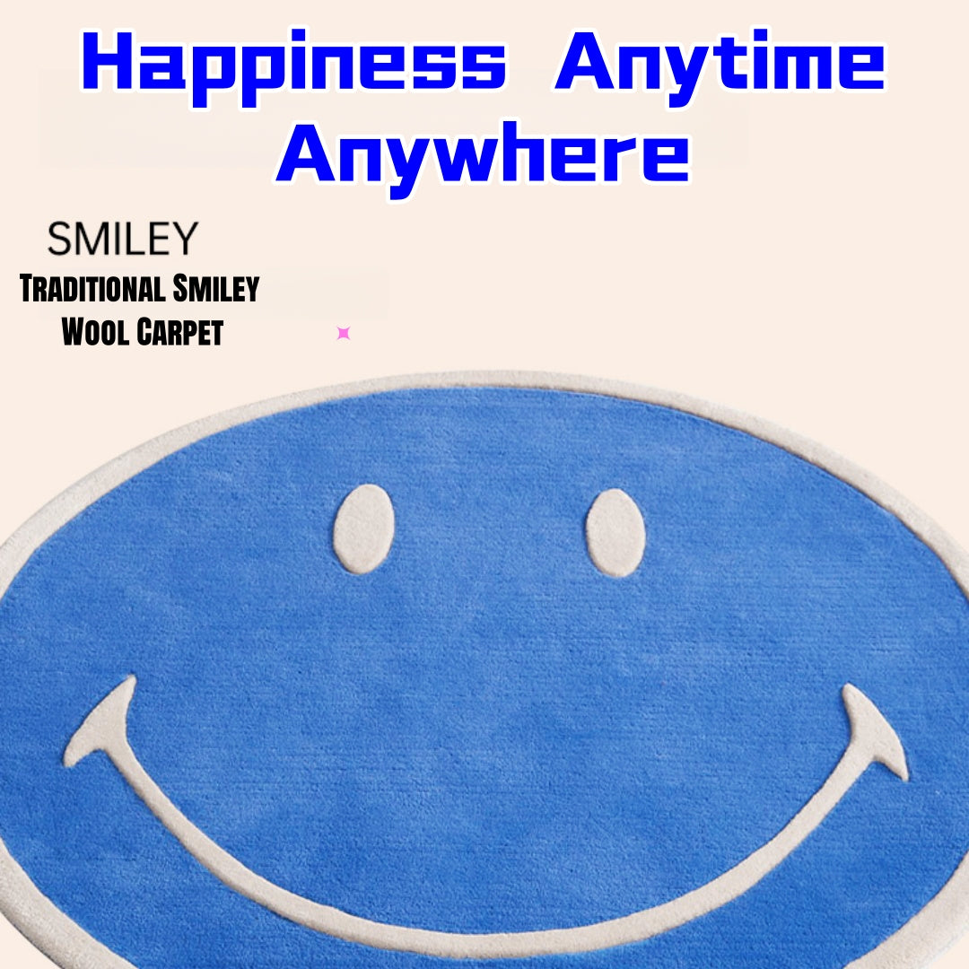 Smiley Classic Wool Carpet--One Square Meter of Happiness for Your Bedroom or Living Room!