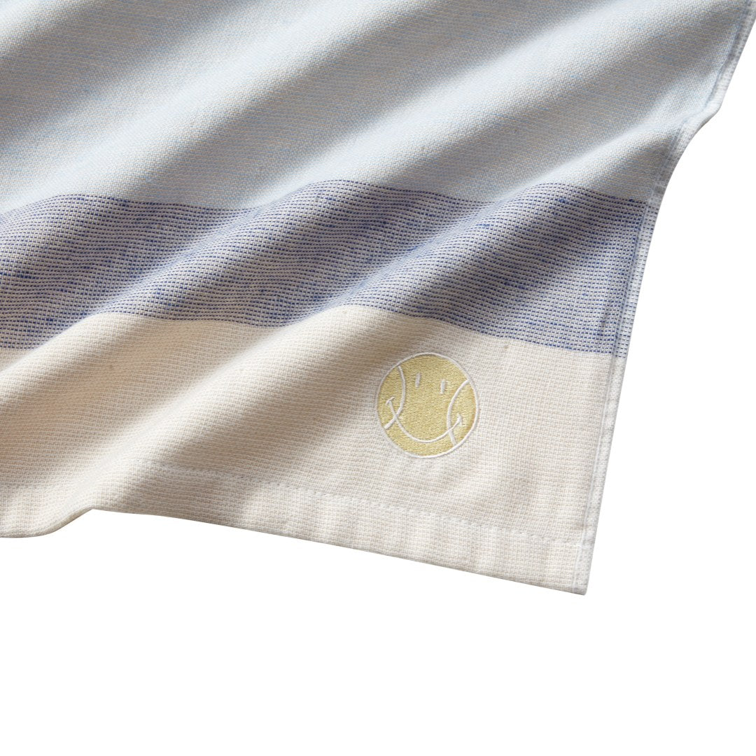 Smiley Towel--Crafted from Soft Cotton Linen!Lightweight, Portable, Perfect for Home & Travel!