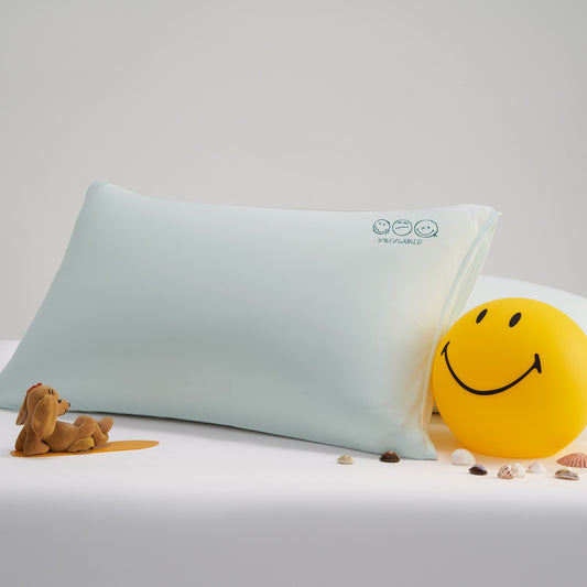 Smiley Cooling Pillowcase--Cool Feel Pillowcase for a Refreshing Sleep