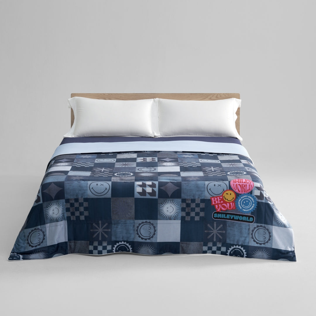 SMILEY Cooling Quilt Cowboy--A Summer Must-Have, Instant Cooling, Keeps You Cool All Night!