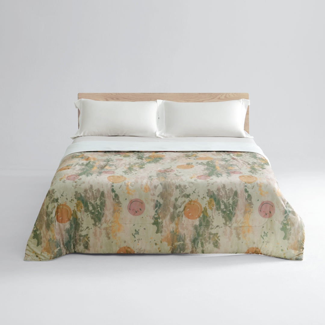 SMILEY Cooling Quilt Camouflage--A Summer Must-Have, Instant Cooling, Keeps You Cool All Night!