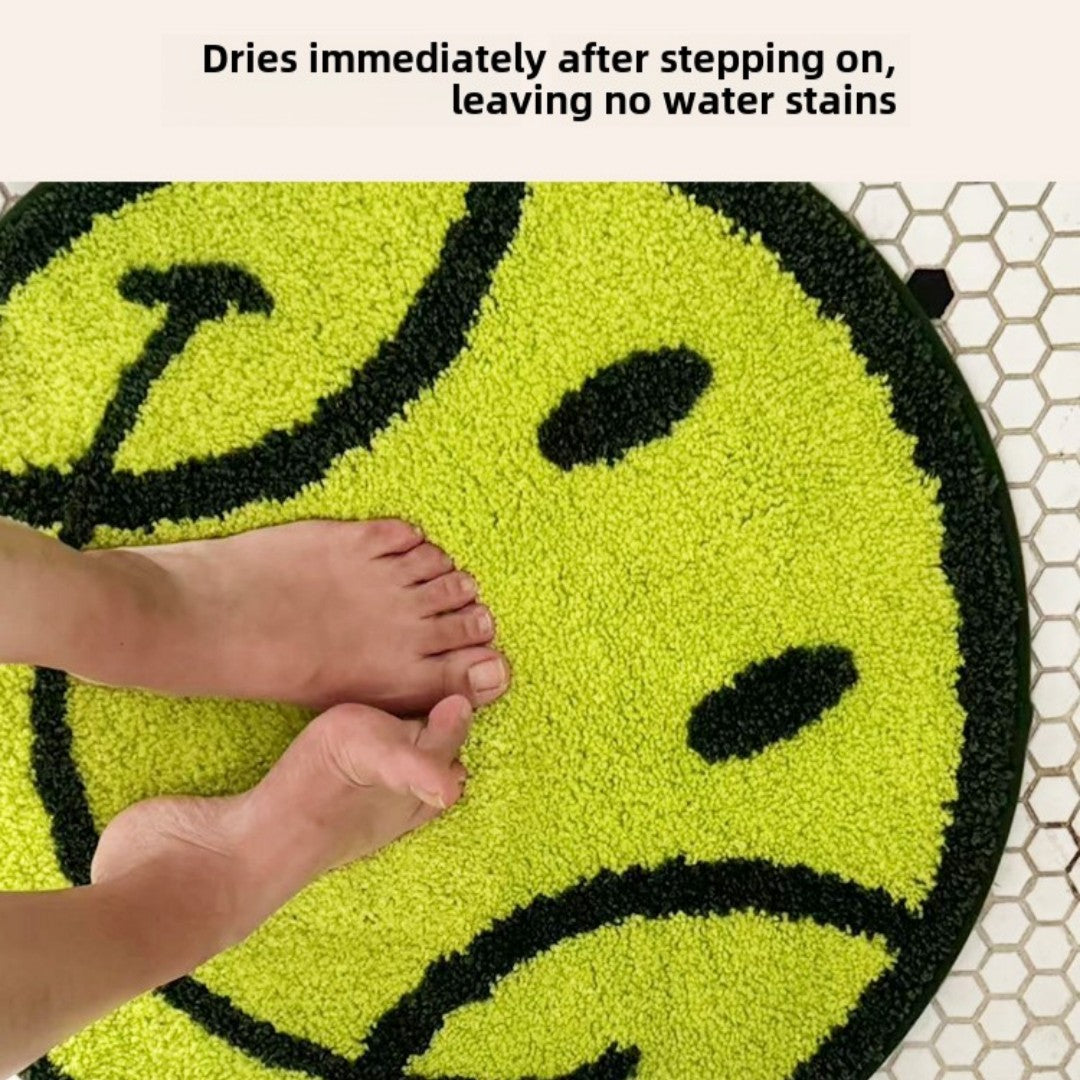Smiley Tennis Bath Mat--Transform Your Bathroom into a Happy, Joyful Space!