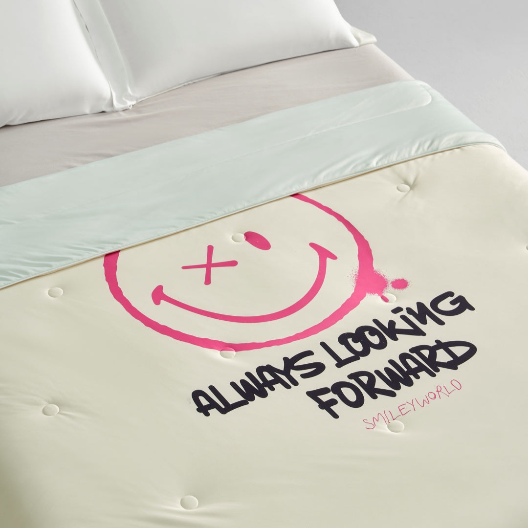 SMILEY Cooling Quilt Pink--A Summer Must-Have, Instant Cooling, Keeps You Cool All Night!