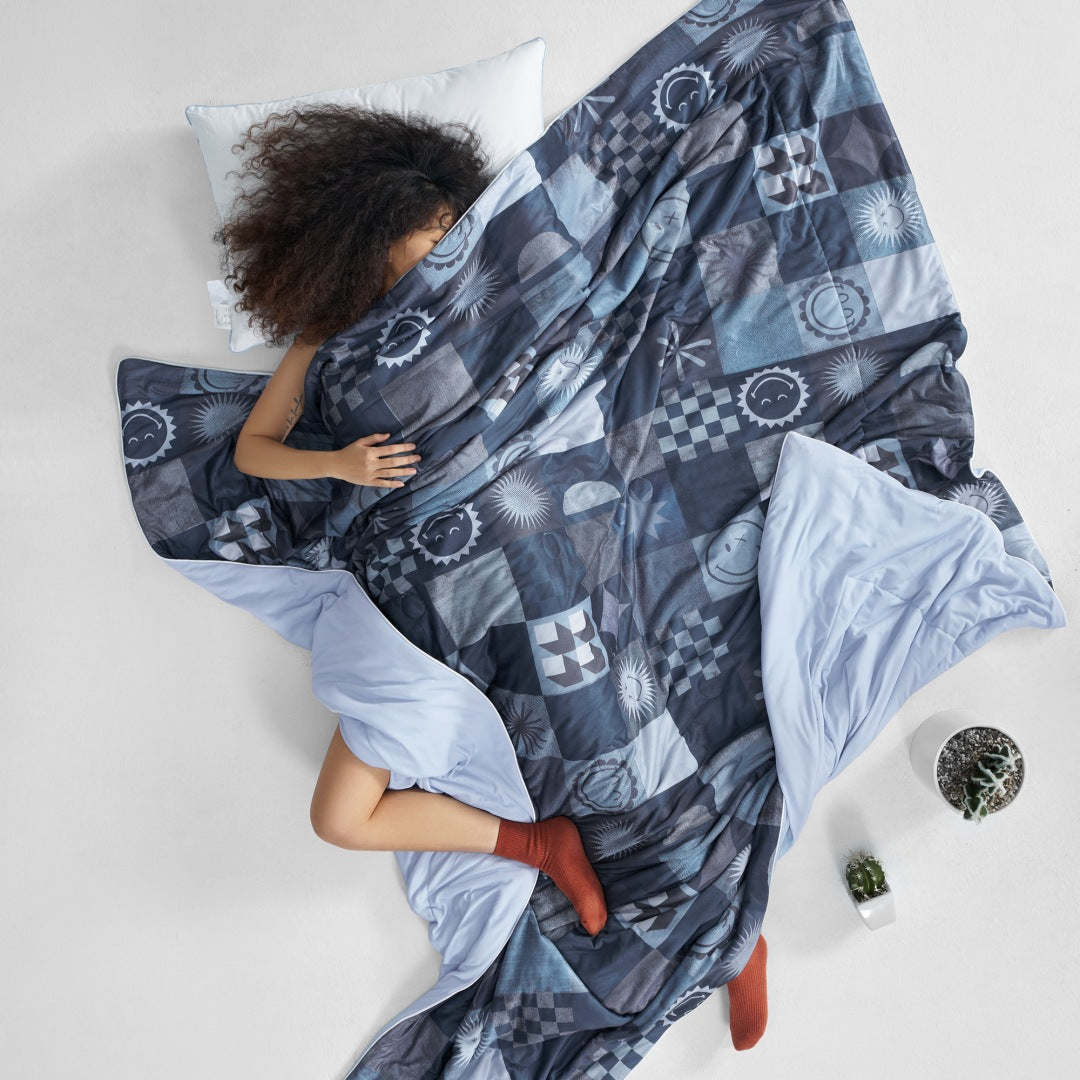 SMILEY Cooling Quilt Cowboy--A Summer Must-Have, Instant Cooling, Keeps You Cool All Night!