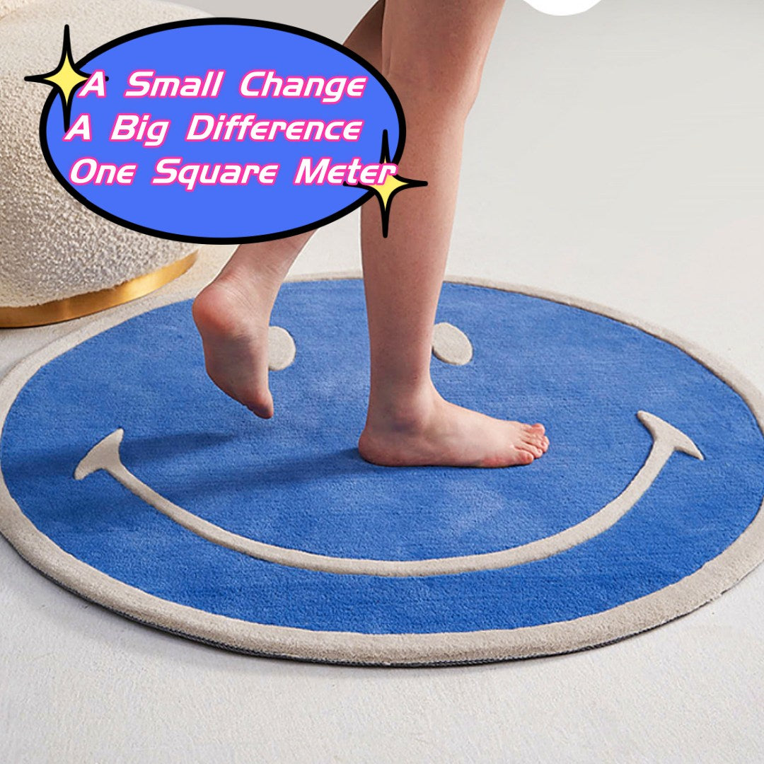 Smiley Classic Wool Carpet--One Square Meter of Happiness for Your Bedroom or Living Room!
