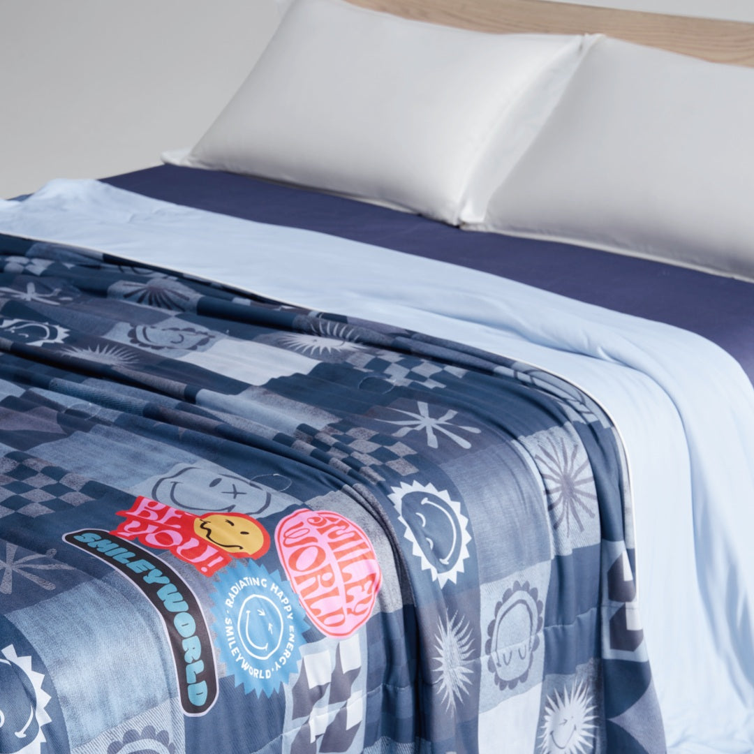 SMILEY Cooling Quilt Cowboy--A Summer Must-Have, Instant Cooling, Keeps You Cool All Night!
