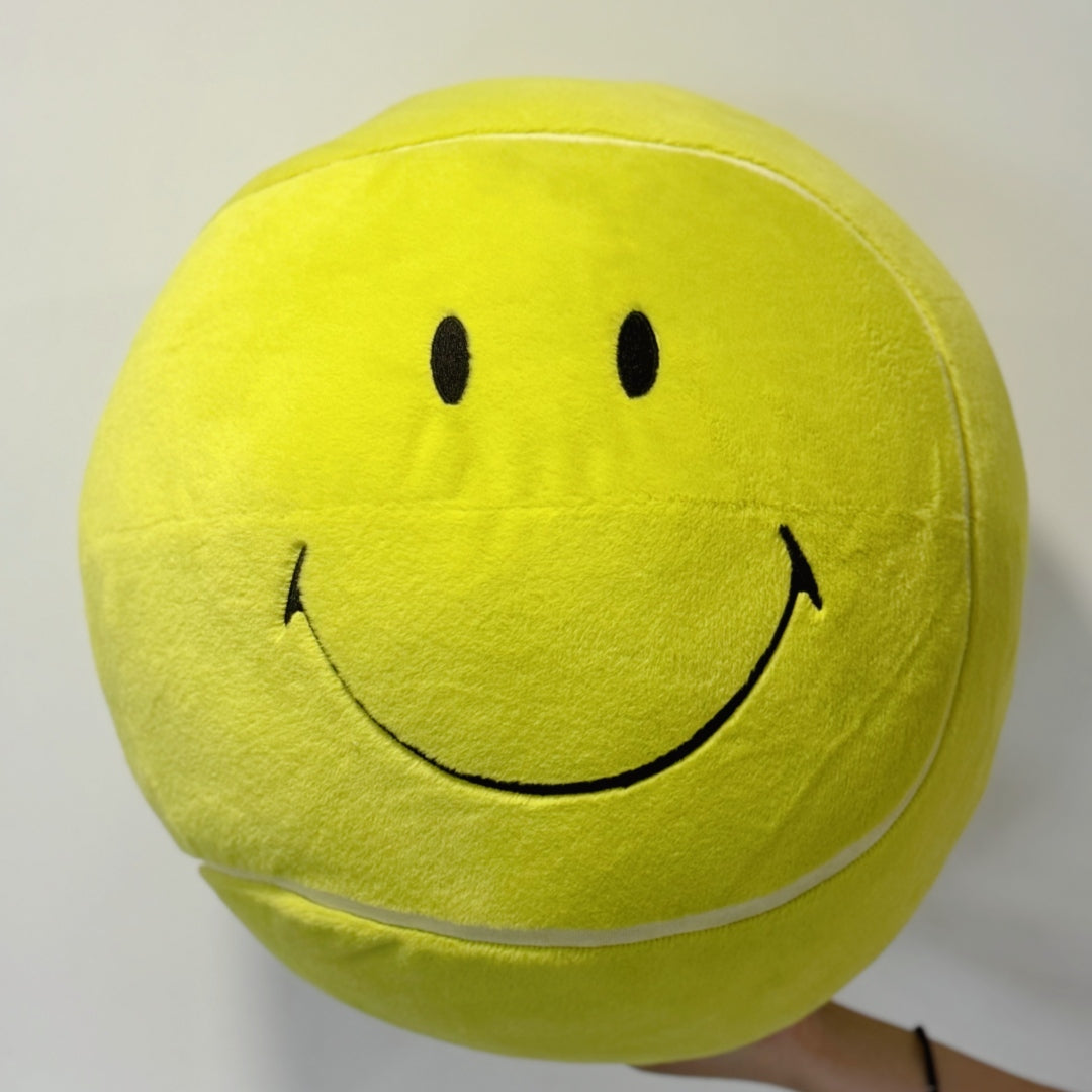 Smiley Tennis Hug Pillow--Super Soft, Super Stress-Relieving—Hug It and You’ll Love It!