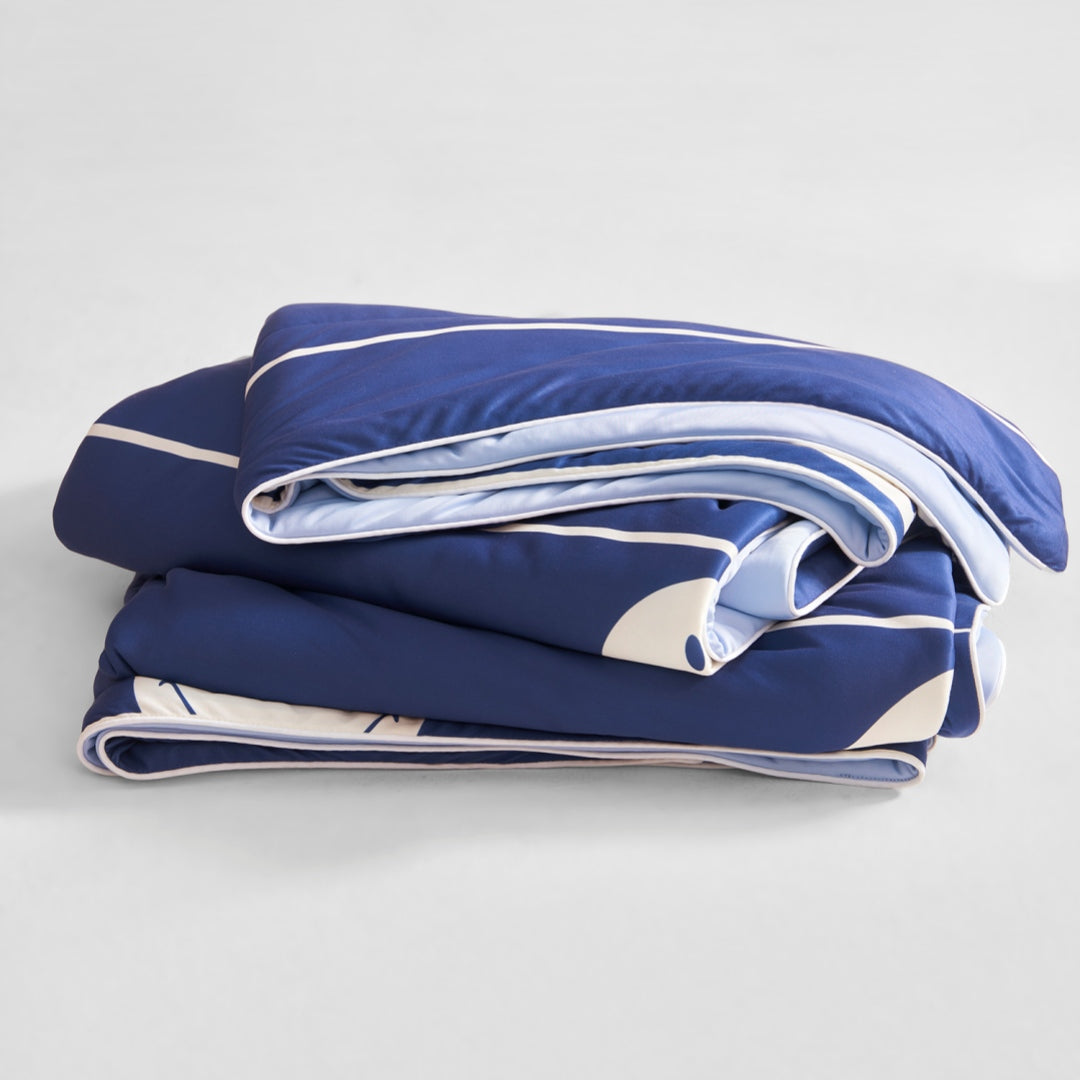 SMILEY Cooling Quilt Nautical--A Summer Must-Have, Instant Cooling, Keeps You Cool All Night!