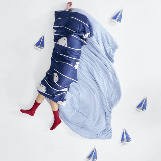 SMILEY Cooling Quilt Nautical--A Summer Must-Have, Instant Cooling, Keeps You Cool All Night!