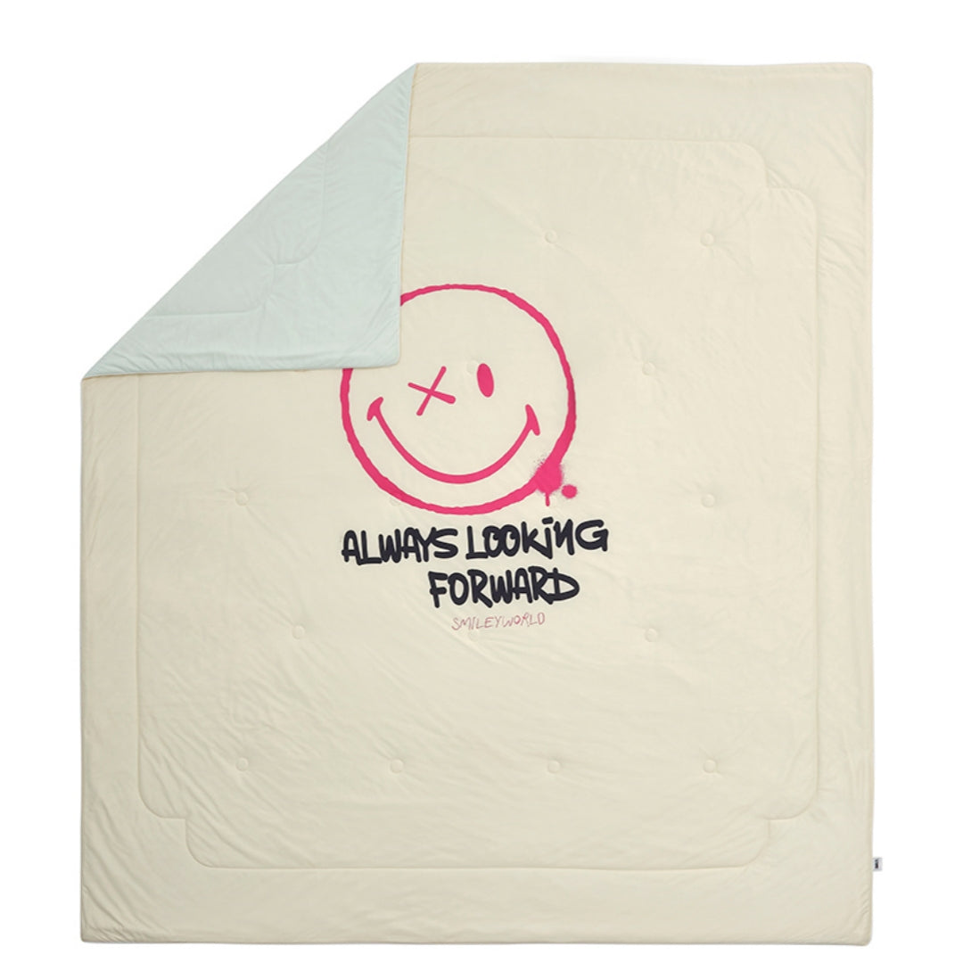 SMILEY Cooling Quilt Pink--A Summer Must-Have, Instant Cooling, Keeps You Cool All Night!